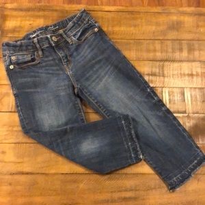 Gap kids straight crop jeans size 7 EUC